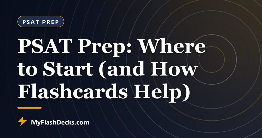 PSAT Prep: Where to Start (and How Flashcards Help) - MyFlashDecks